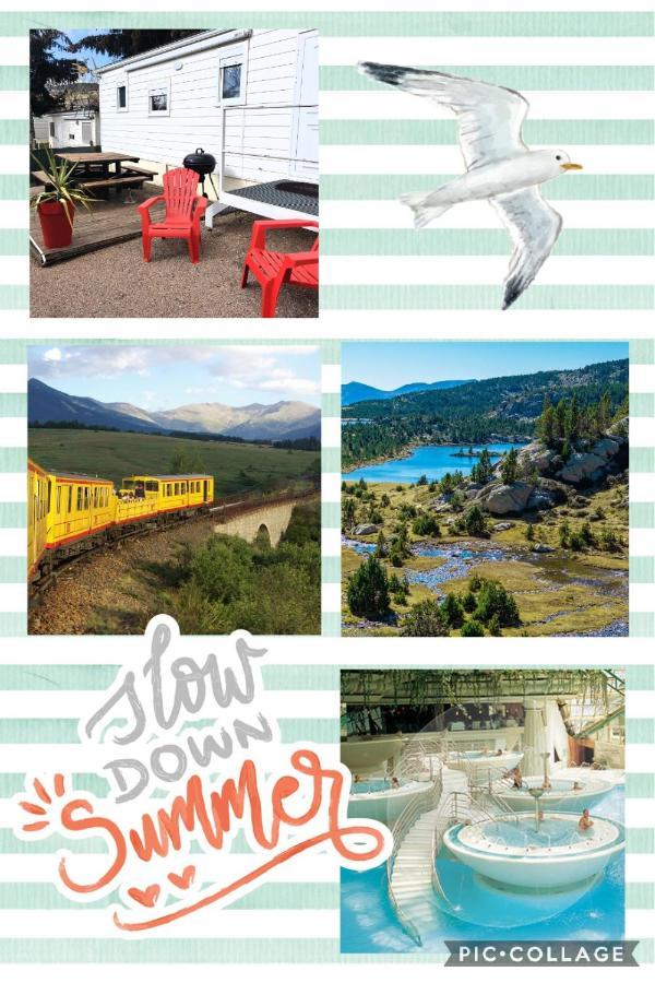 Mobil Home Dans Camping Saillagouse Esterno foto