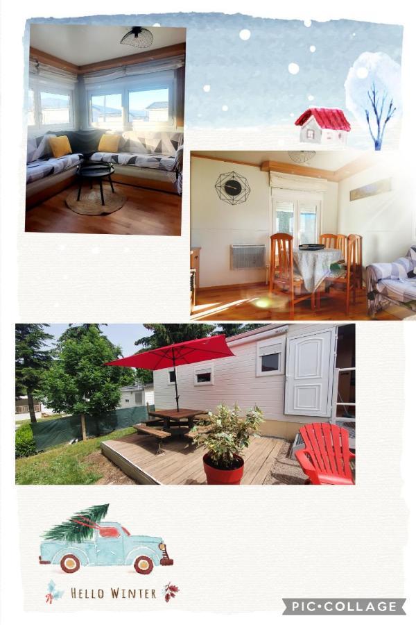 Mobil Home Dans Camping Saillagouse Esterno foto